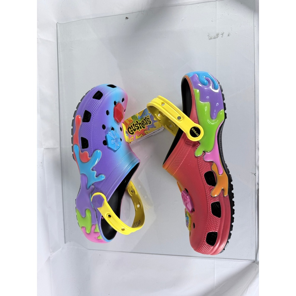 Crocs Gushers Classic Clog Men 11 Women 13 Colorful Jibbitz 211487-90H New - Picture 6 of 8